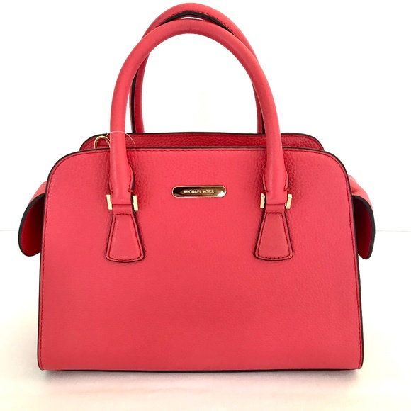 Michael Kors Handbags - Michael Kors Pink Harper Satchel Handbag Purse